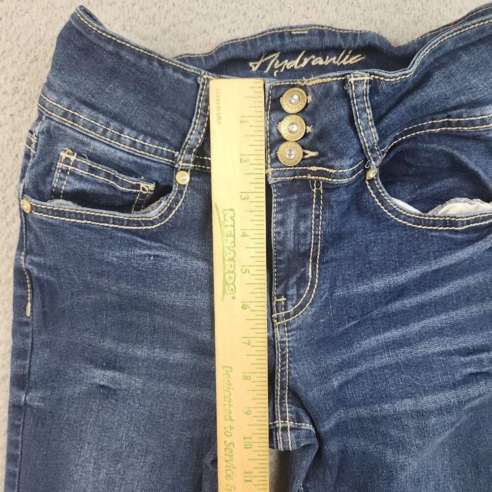 Hydraulic Jeans Womens/Jrs 7 Slim Boot Horseshoe Pocket Mid Rise Stretch Western